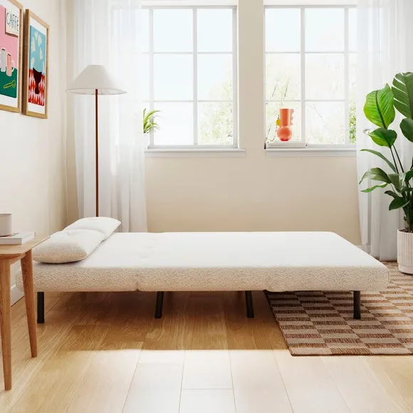 Phoebe Sherpa Small Double 2 Seater Sofa Bed 3