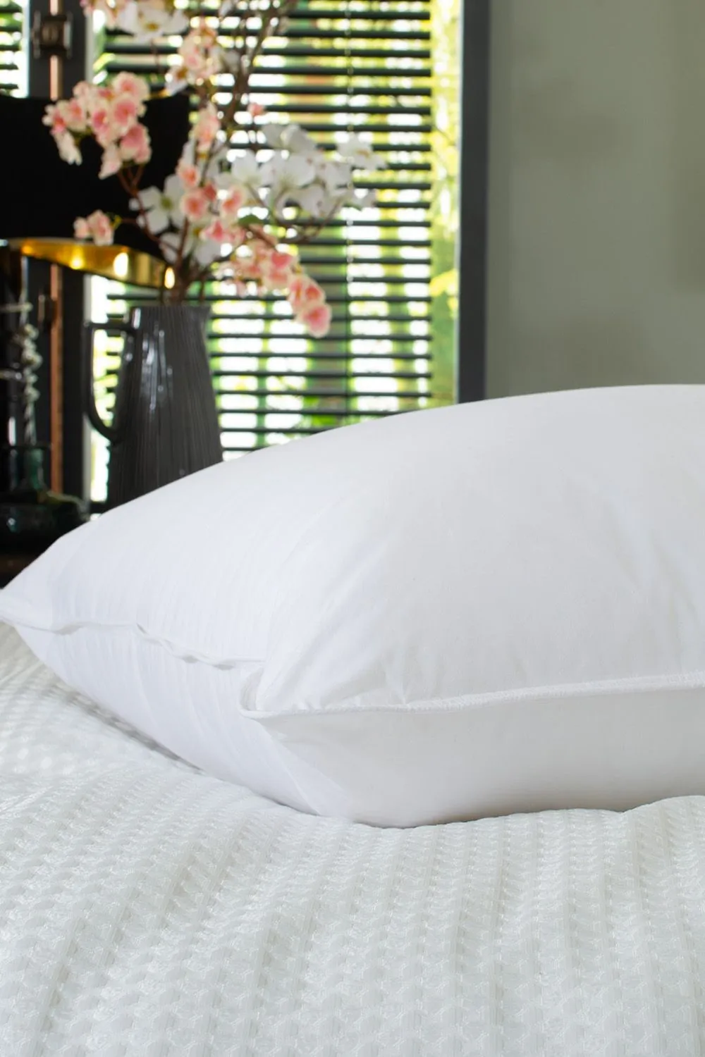 The Lyndon Company Soft as Down Baffle Wall Pillow with Down-Alternative Fill in White 2