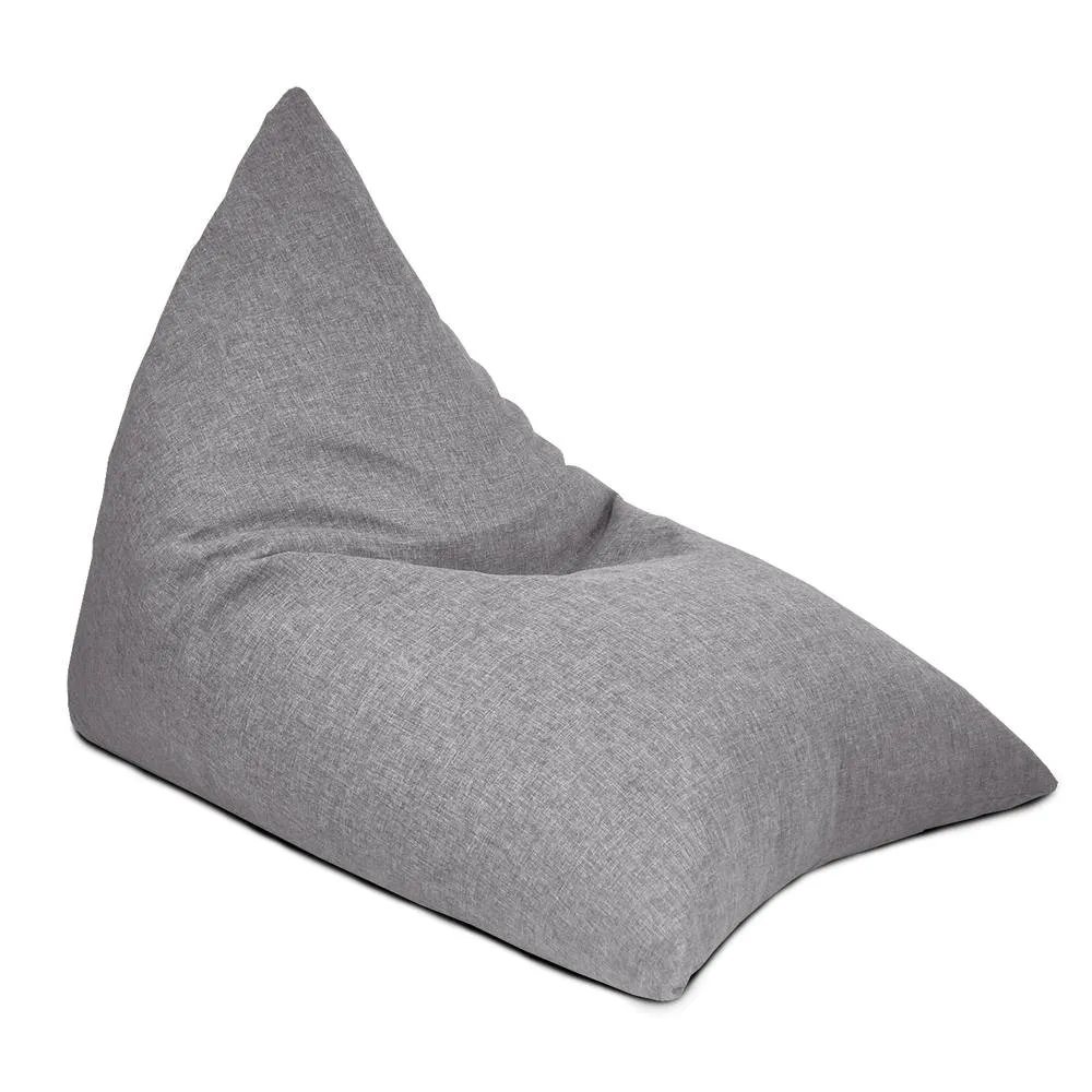 rucomfy Beanbags rucomfy Adults Large Humbug Lounger - Barley Indoor Bean Bag Chair in Light Grey
