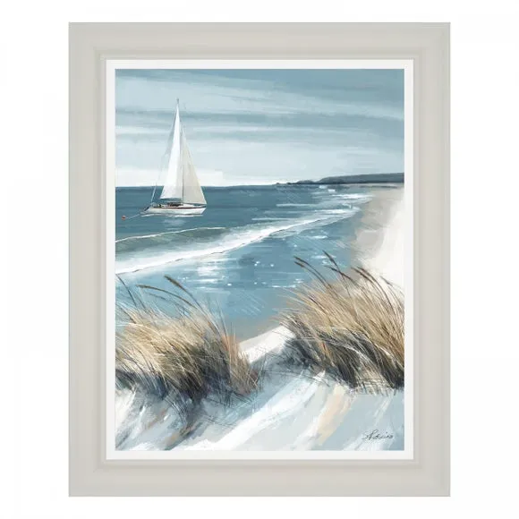Cedar & Sage White Sails Framed Canvas 4