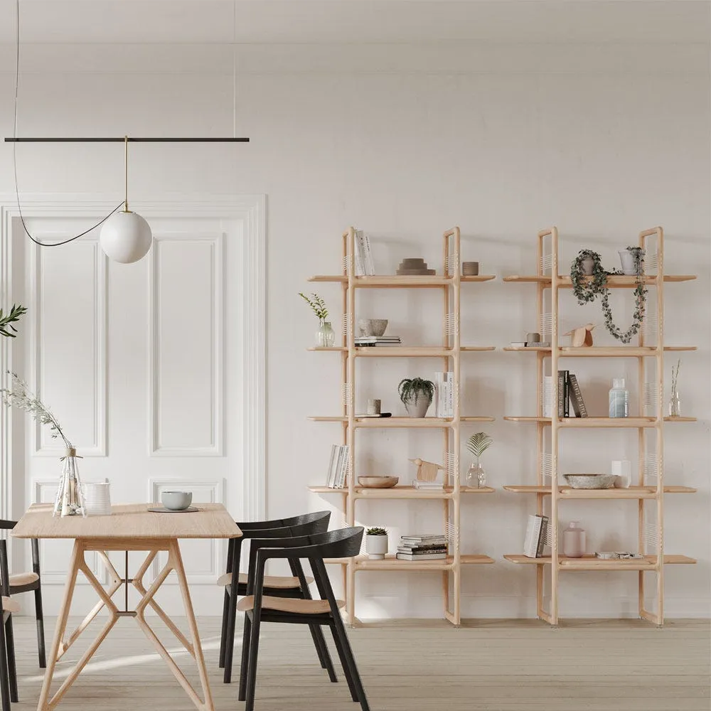 Gazzda Muse Room Divider Oak 100x45x140cm 3