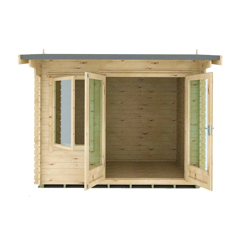 Shires Marlborough 28 mm Log Cabin 8 x 10 Feet in Natural 6