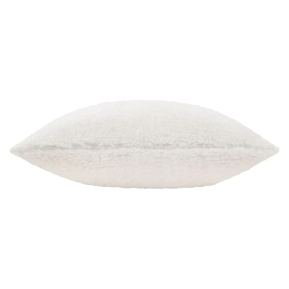 Yard Olann Faux Shearling Cushion in White 3