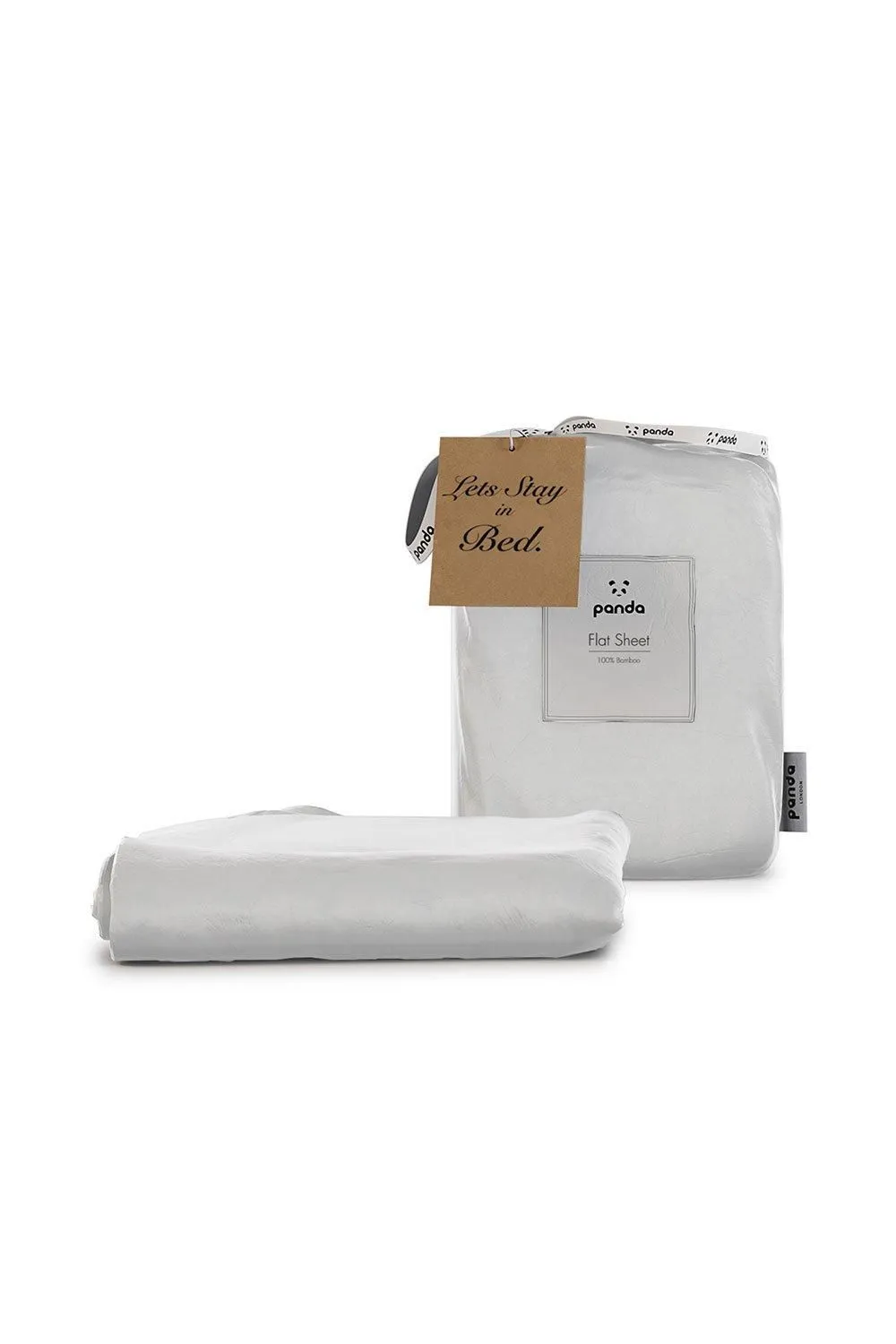 Panda London Panda 100% Bamboo Flat Sheet in White