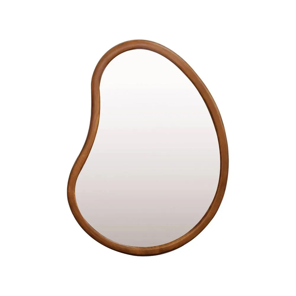 sweeek 65cm wooden mirror in Dark Brown 4