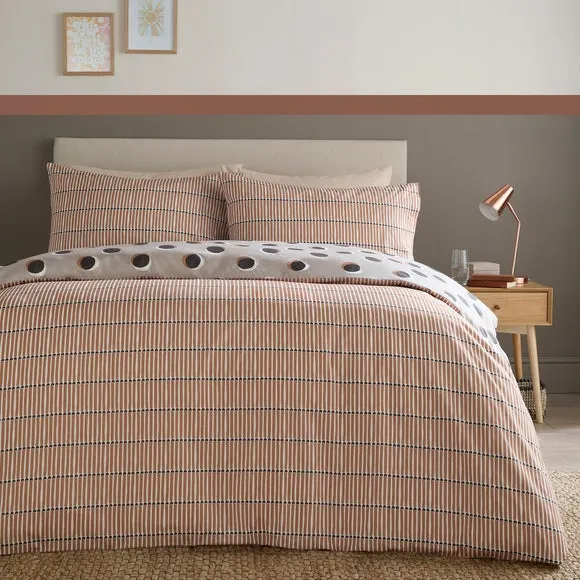 Fusion Polka Spot Polycotton Duvet Cover & Pillowcase Set 2