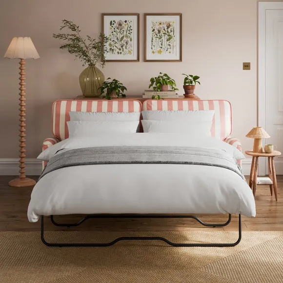 Beatrice II Woven Stripe 3 Seater Sofa Bed 1