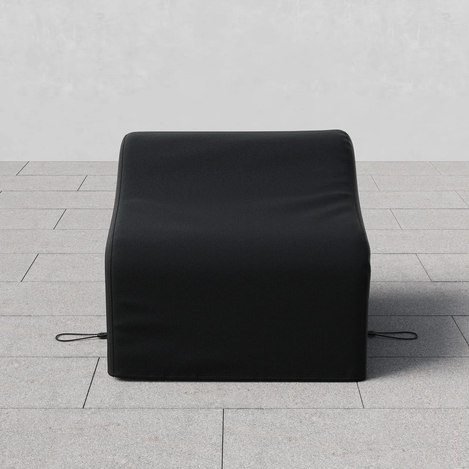 600D Polyester Waterproof Weatherproof Patio Chair Cover Black