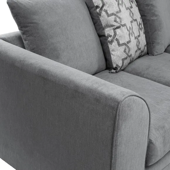 Washington Brushed Chenille 3 Seater Sofa 6