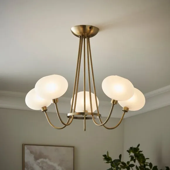 Paris 5 Light Semi Flush Ceiling Light