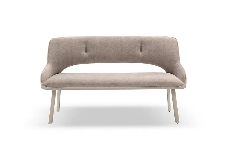 Tino Two Tone High Back Dining Bench