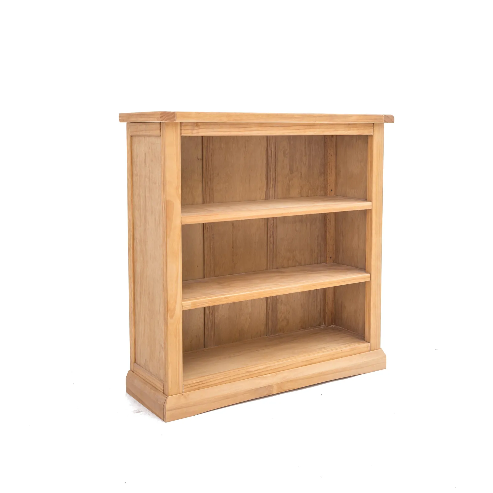 Cabinet Bits Bookcase with plinth 90x90x30cm in Light Brown 2