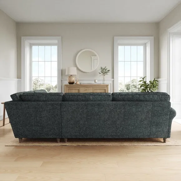 Flori Chunky Chenille Corner Sofa 3