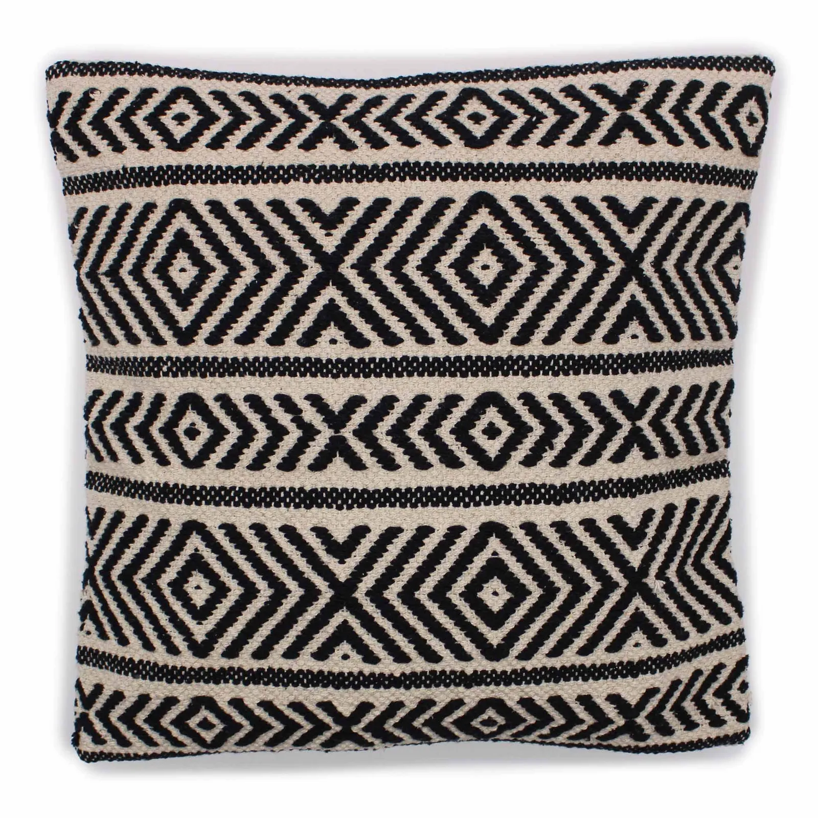 KDMD Classic Cushion Cover - Tribal Design - 45x45cm in Black