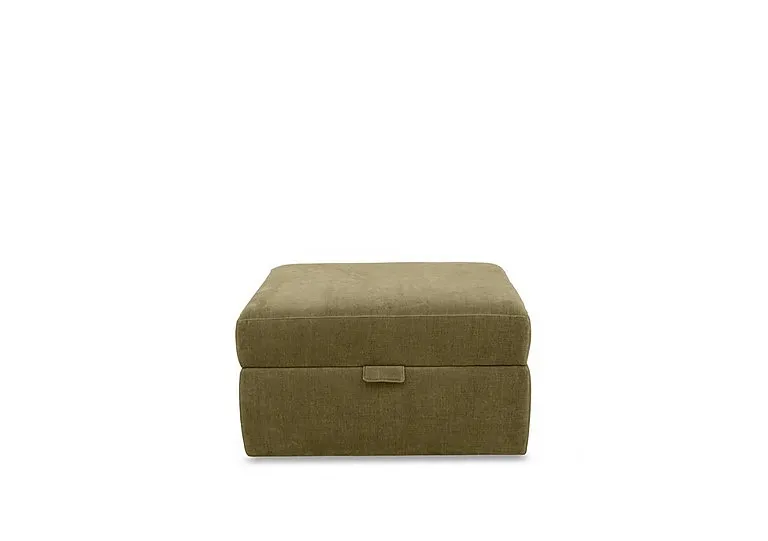 Retreat Small Fabric Storage Footstool - Sage