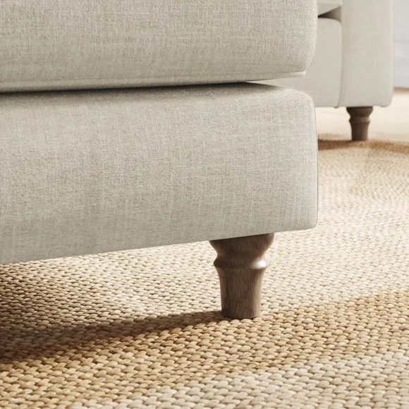 Flori Tonal Plush Chenille Footstool 4