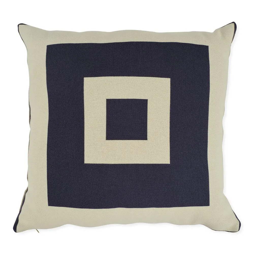 Ambar Exclusive Bold Frame Square Cushion Slate 2