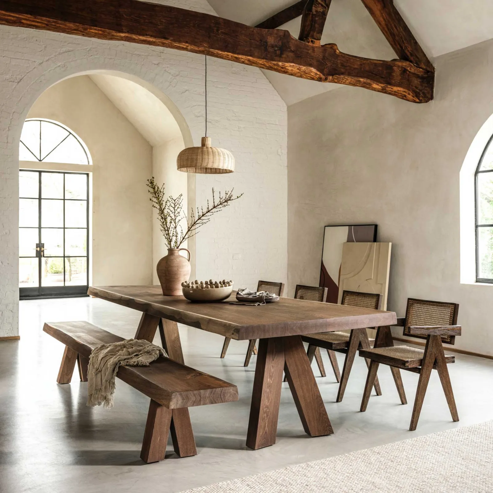 Flori Woven Cream 120X170Cm Rug, Square Wool Blend | Barker & Stonehouse 2