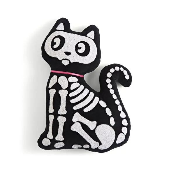 Large Cat Skeleton Cushion 3
