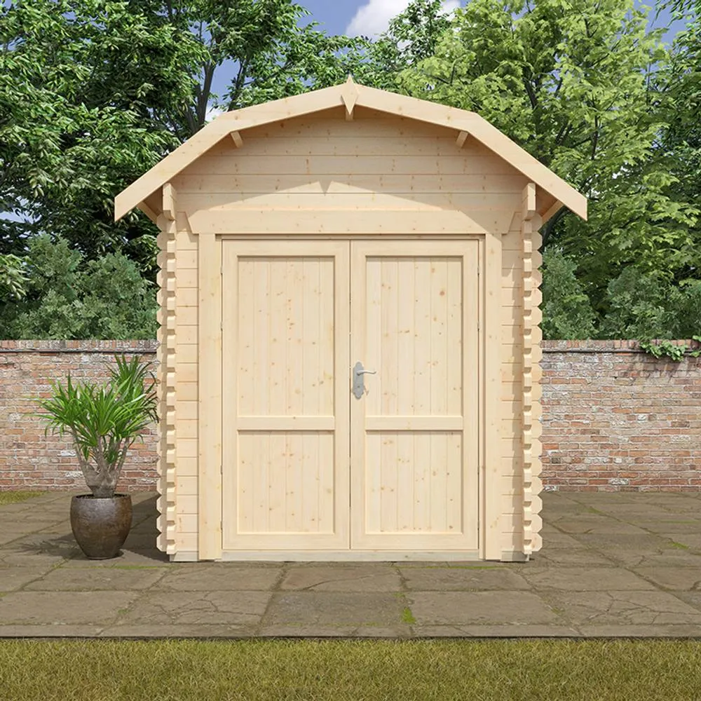 Buttercup Farm 14x8 The Aldford Barn 28mm Cabin - L415 x W235 x H277.6 cm in Natural 2