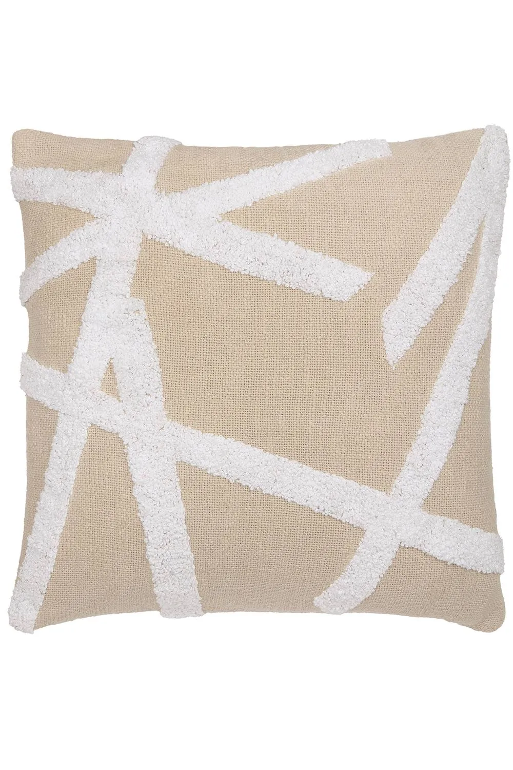 Appletree 'Otto' 100% Cotton Tufted Textured Filled Cusion in Natural 2