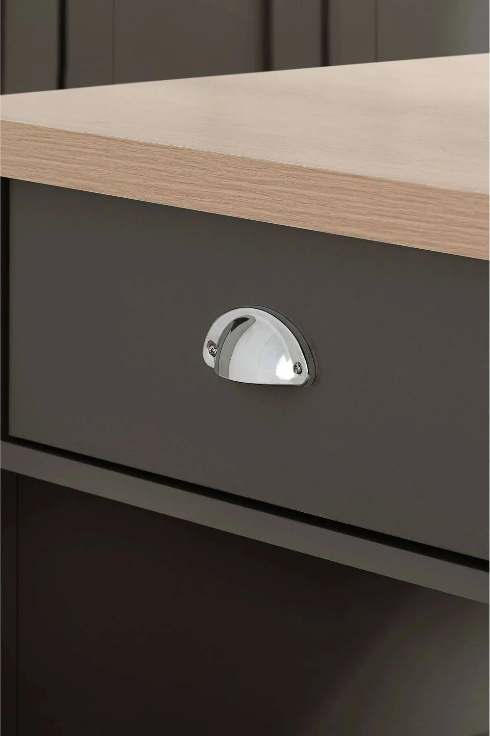 Birlea Highgate 2 Drawer Coffee Table in Dark Grey 2