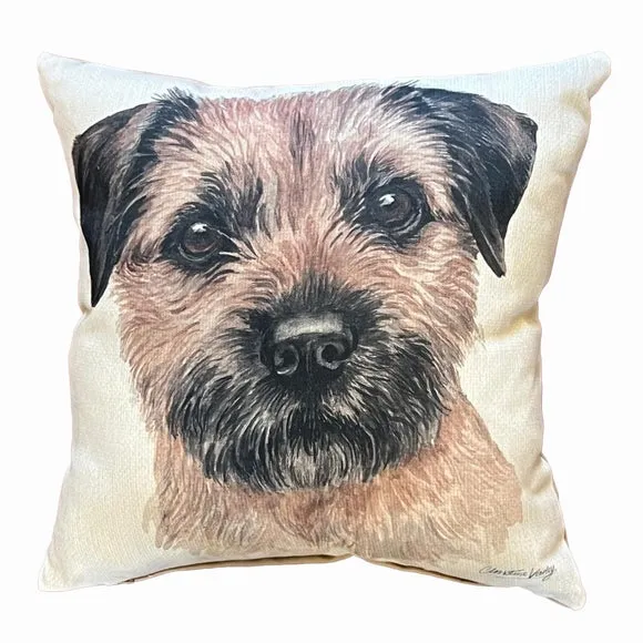 Daro Border Terrier Square Cushion 2