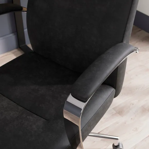 Alderton Faux Leather Office Chair 4