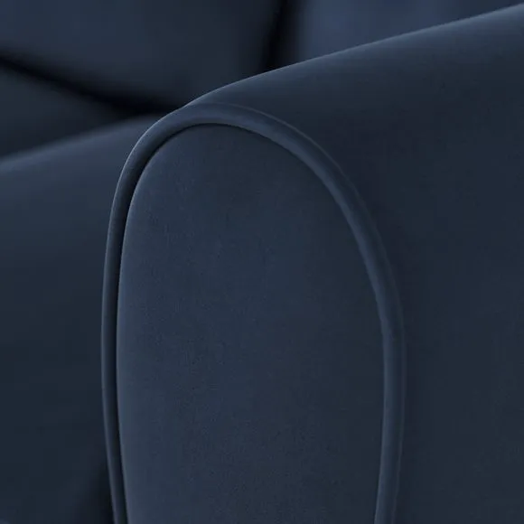 Blake Curved Arm Opulent Velvet Corner Chaise Sofa 5
