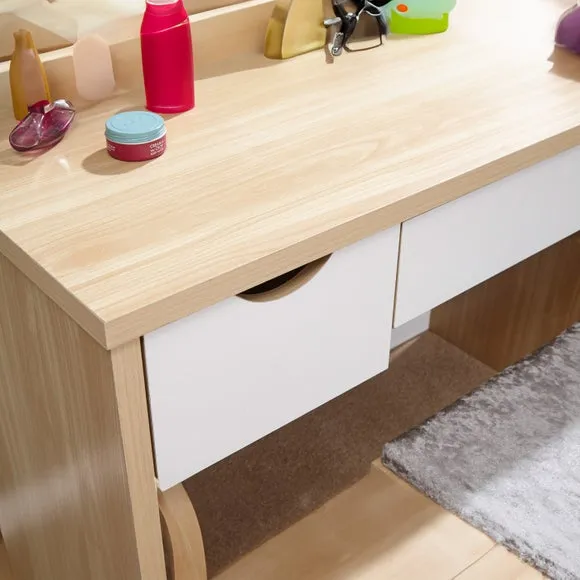 Elizabeth 3 Drawer Dressing Table Set with Mirror 4