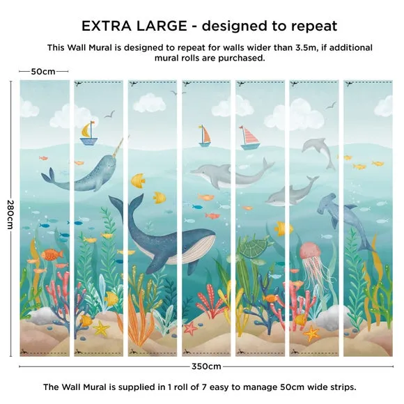 Kids Under the Sea Wall Mural 4