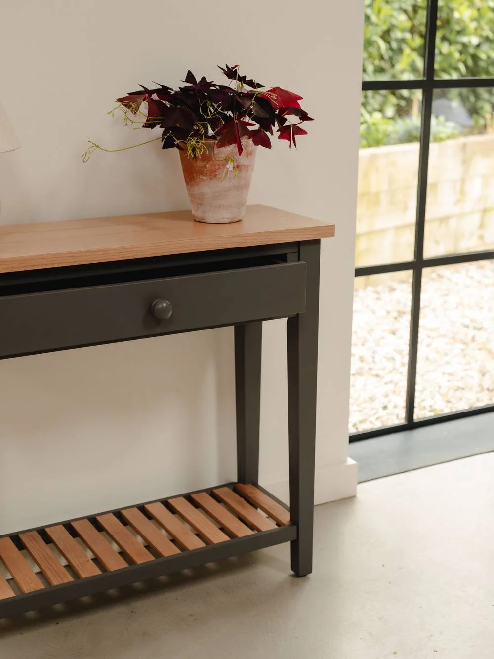 Statement Furniture Ludlow Console Table - Small in Dark Grey 2