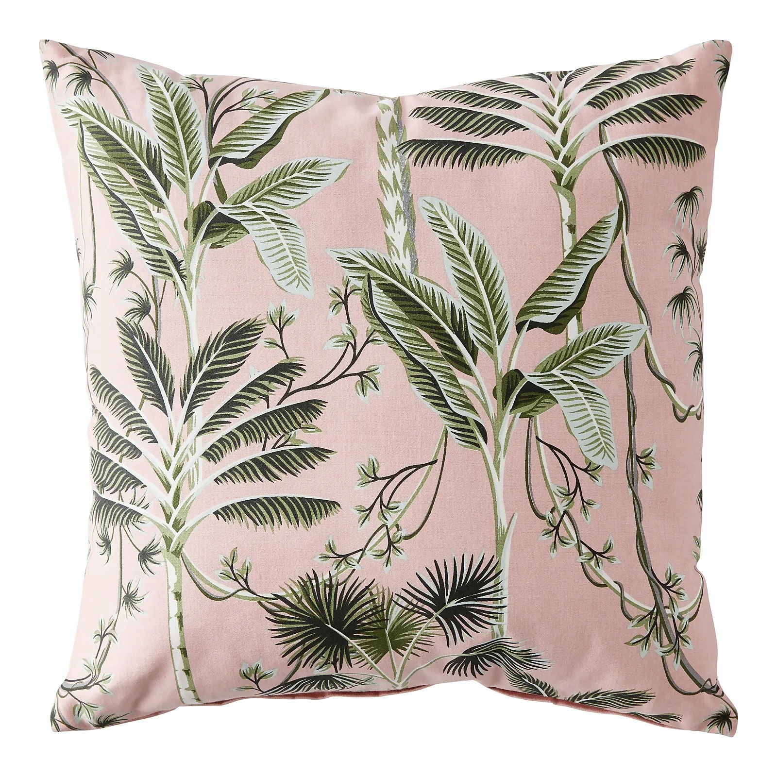 Palm Print Cushion - Blush