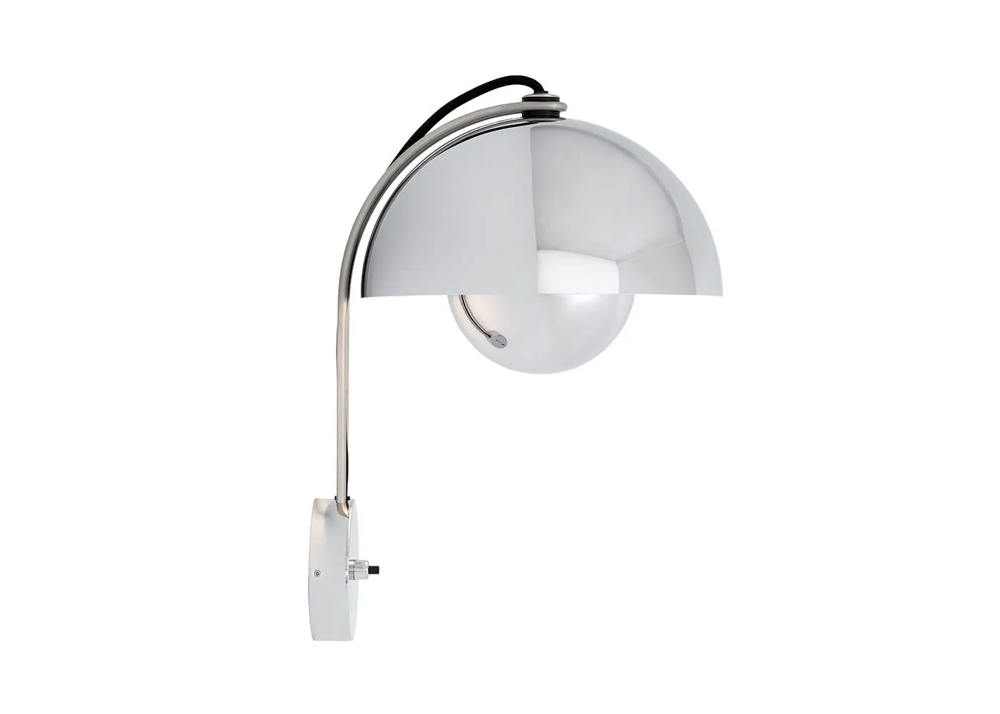 &Tradition Flowerpot Wall Light Chrome 1