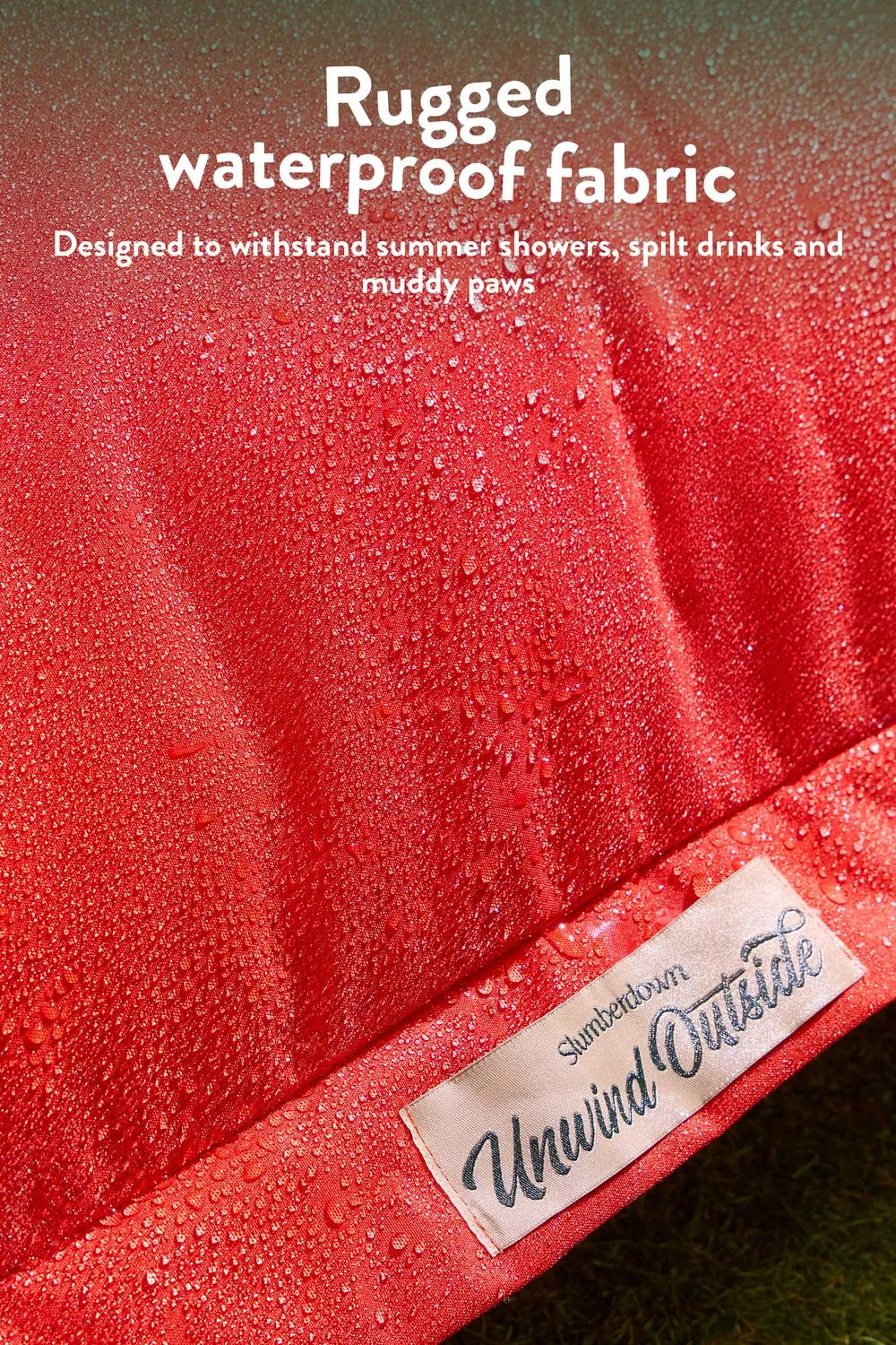 Slumberdown Unwind Outside Outdoor 2 in 1 Blanket Cushion in Burnt Orange 3
