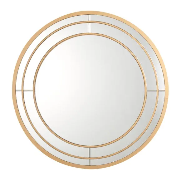Double Frame Round Wall Mirror 3