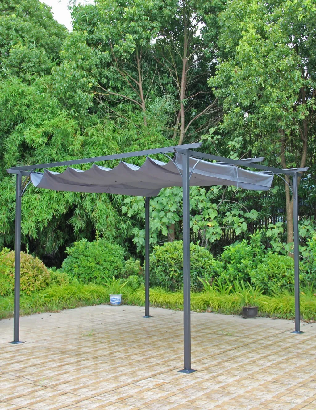 Royalcraft Prague 3.5m x 3.5m Pergola Gazebo Grey