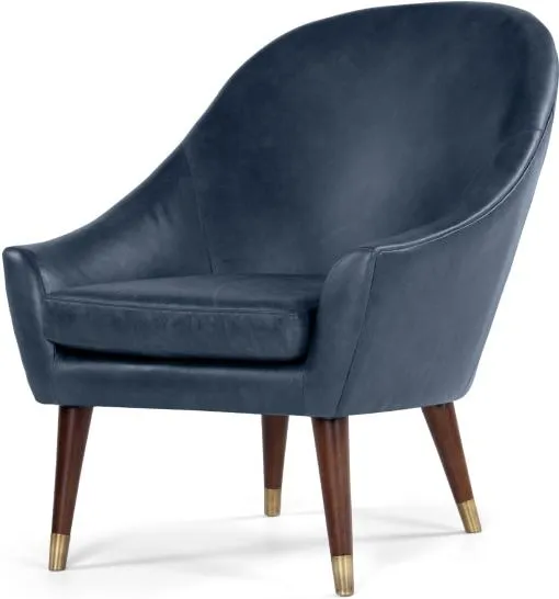Seattle Armchair, Oxford Blue Premium Leather