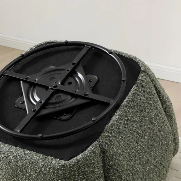 Ila Chunky Chenille Swivel Chair 5