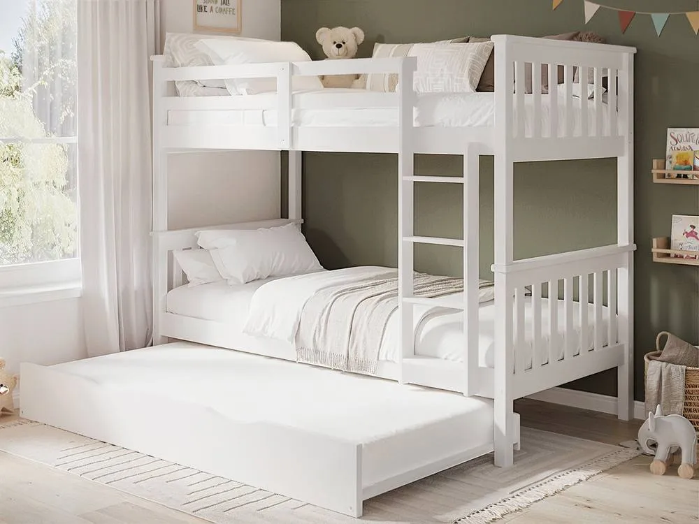 Flair Cypress Detachable Bunk Bed White 3