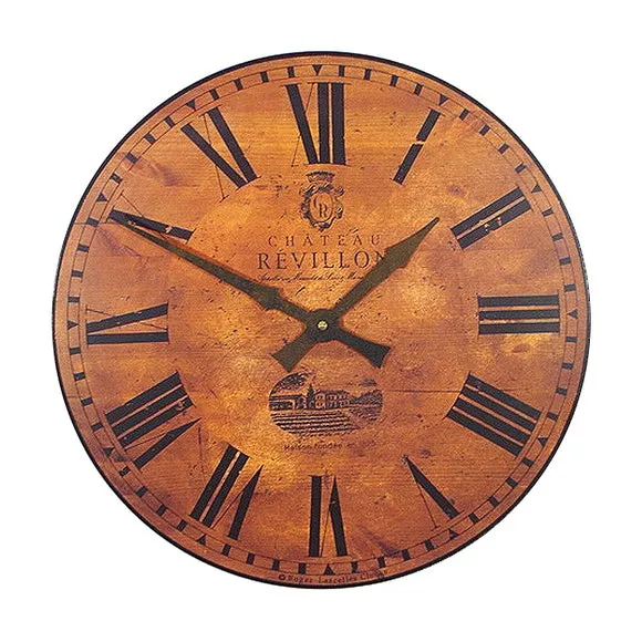 French Wine Chateau Wall Clock 2