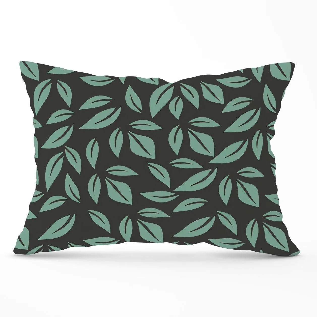 Warren Reed - Designer Delicate Leaf Cushions in Green