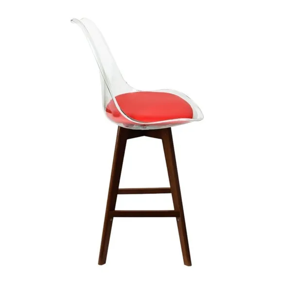 Fusion Living Soho Clear Plastic Bar Stool 3