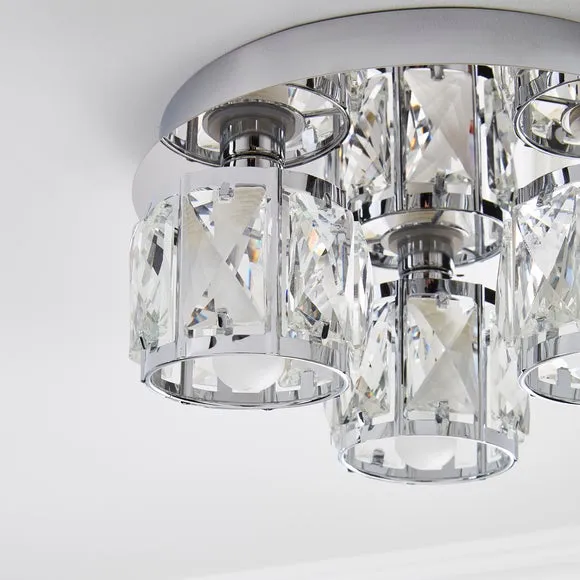 Kylie Bathroom 3 Light Flush Ceiling Light 3