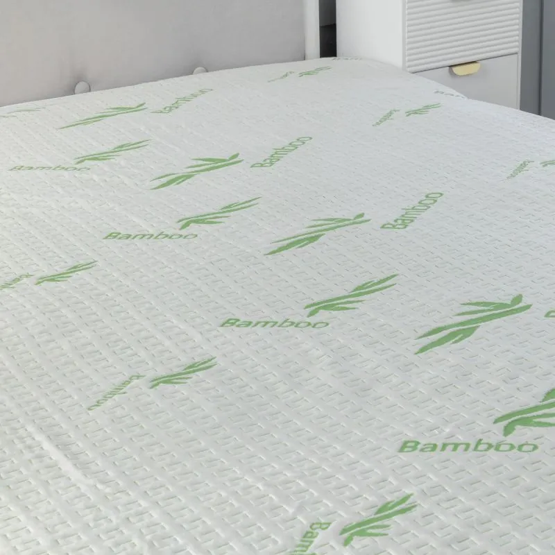 Snug City Bamboo Waterproof Mattress Protector Soft Touch 40CM Deep Pocket in Green