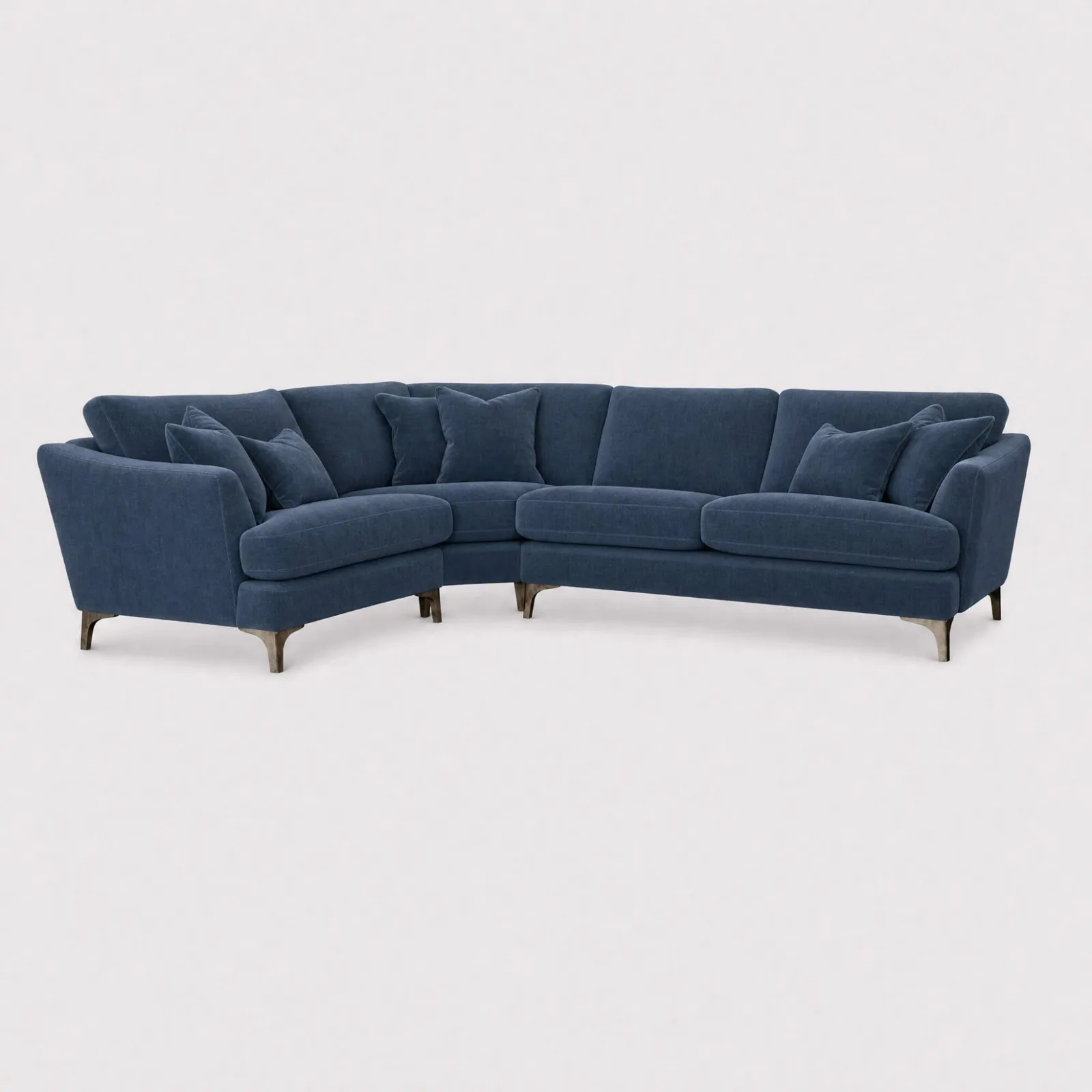 Embrey Corner Sofa Lhf, Blue Fabric | Barker & Stonehouse