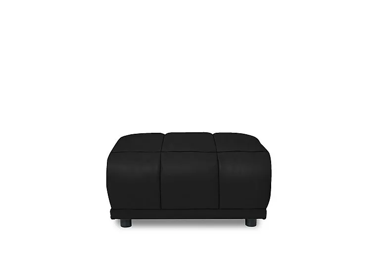 Cube Leather Large Footstool