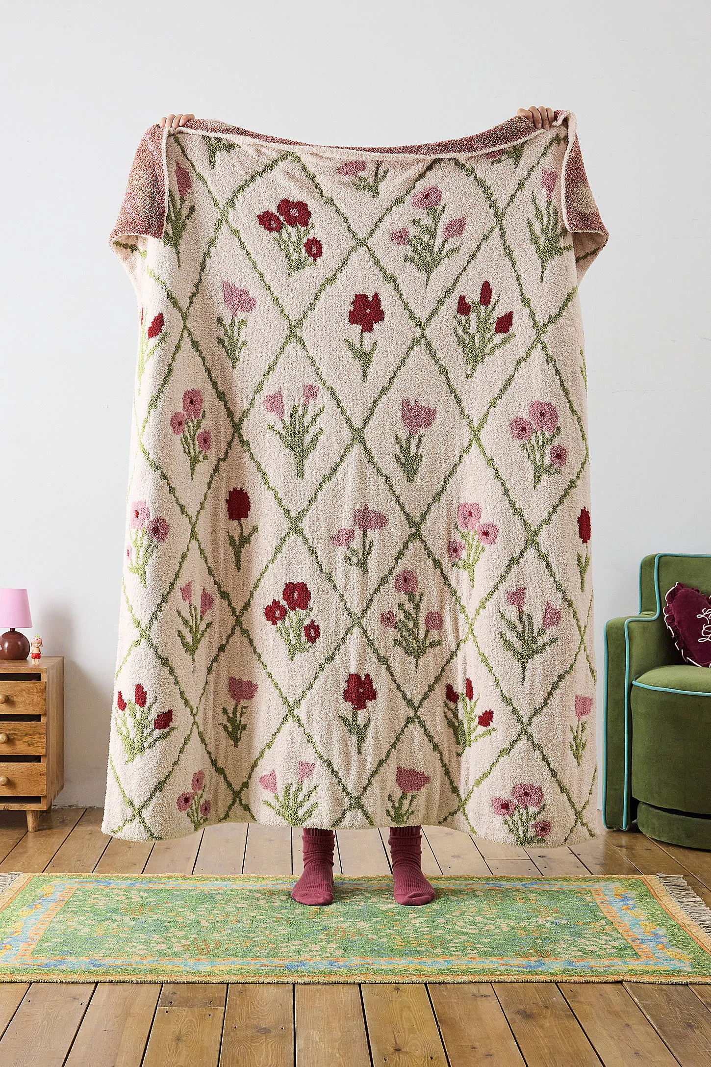 Wildflower Cloud Throw - Pink ALL