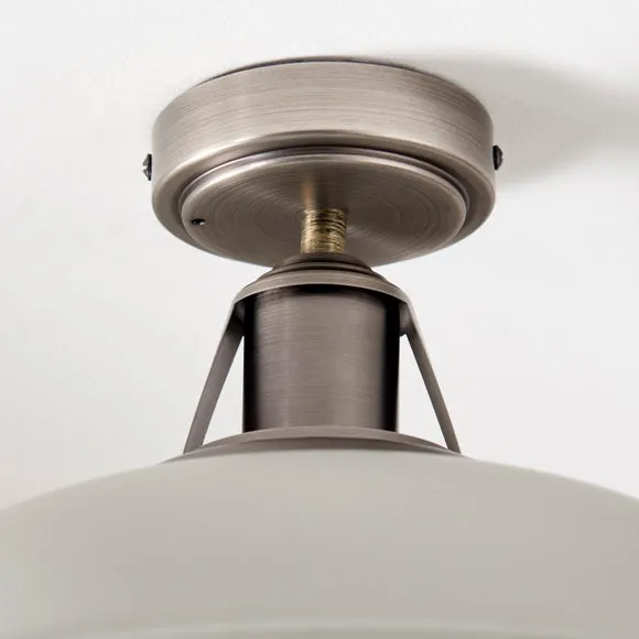 Oraya Bathroom Flush Ceiling Light 4