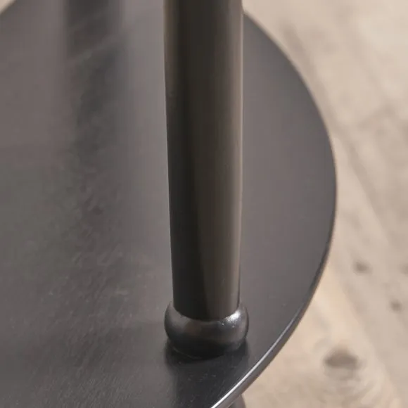 Heritage Half Moon Console Table, Black Pine 3